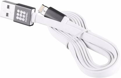 Haweel Reversible Micro USB 1 m Noodle Style 2 in 1 Micro USB & 8 Pin Both Side Data Sync Charging Cable