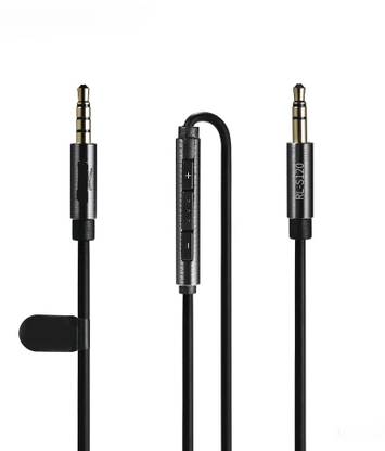 99Gems Stereo Audio Cable 1.2 m 1.2 Mt Remax Mic With Volume Control SMART AUX