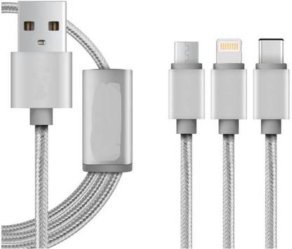 99Gems Lightning Cable 1 m Smartphone 3 in 1 Type C , 8 Pin Lightning , micro usb V8