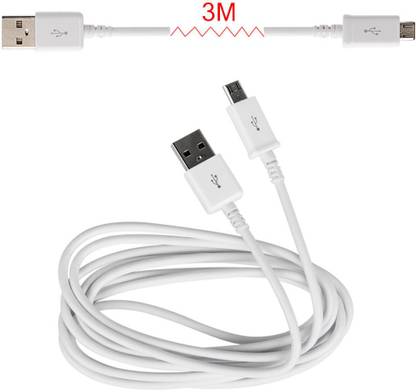 Koyo Micro USB Cable 2 A 3 m 3 Meter Charging Cable Micro USB