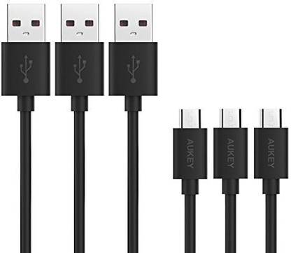 AUKEY Micro USB Cable 1.2 m [3-Pack] 3.9ft Premium Micro USB Cable Hi-speed Micro USB Cable USB 2.0 A Male to Micro B Sync & Charging Cable