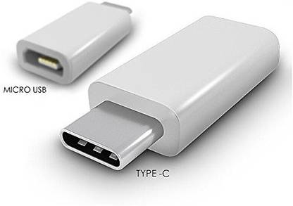Akshaj USB Type C Cable 0.03 m Micro USB to USB Type C Adapter Converter Charger For One Plus ONE / TWO / Google Nexus 5X 6P / Nokia Tablet / New MacBook / Asus Zen AiO and Other Devices with Type C USB