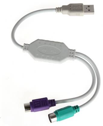 REDEEMER Micro USB Cable 0.3 m PS2 TO USB CONVERTER