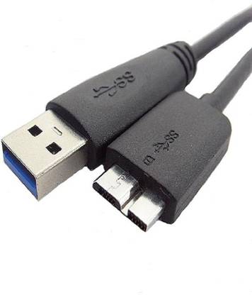 Indiashopers Micro USB Cable 2 A 0.5 m USB 3.0 cable for seagate western digital toshiba hard disks