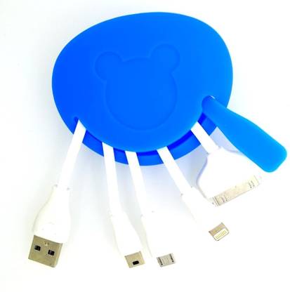 Mobilegear Micro USB Cable 0.3 m 4 in 1 Multiple USB Charger Cable