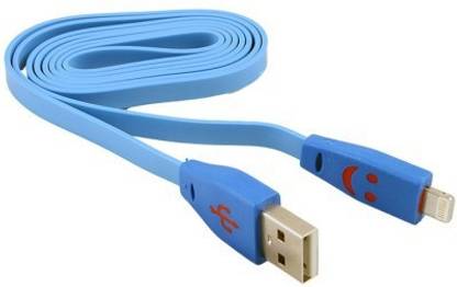 Your Deal Micro USB Cable 1 m 160140 Lightning Smiley Face LED light Flat Noodle for Apple iPad Pro