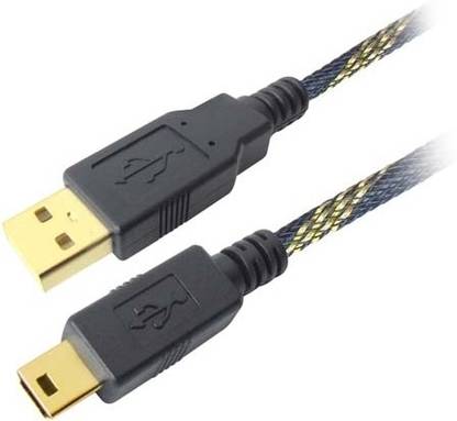 MX Micro USB Cable 2 A 1.5 m USB A Male to Mini USB Male Cord G.P. with Nylon Mesh - 1.5 Mtr : 3057