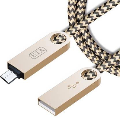 STA Micro USB Cable 1 m Zinc connector Nylon Braided Charge & Micro