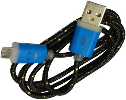 DIY Micro USB Cable 1 m Metal Braided Micro Charge and Data Sync with LED