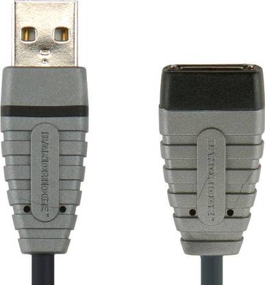 Bandridge Micro USB Cable 2 m Aluminium BCL4302 Blue USB Extension Cable USB-A M - USB-A F 2 m