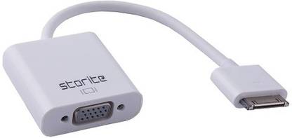 STORITE VGA Cable 0.13 M iPad To VGA Cable Adapter For Apple iPad, iPad 2, iPhone 4, iPhone 4S And iTouch - Connect iPad To HDTV Screen