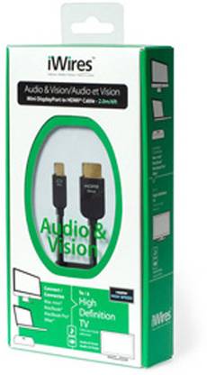 iWires Video Cable 2 m Mini DisplayPort Plug to HDMI Plug