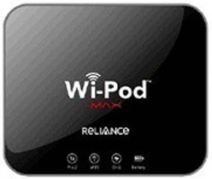 Reliance WiPod Max - WiFi PREPAID(Tamilnadu Only) with Power bank Data Card