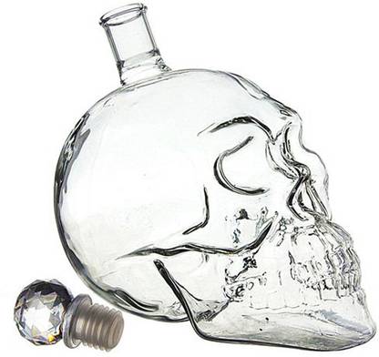 BONZEAL Crystal Head Vodka Skull Decanter