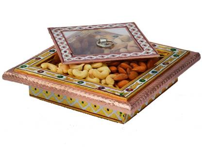 eCraftIndia Aluminium Decorative Platter