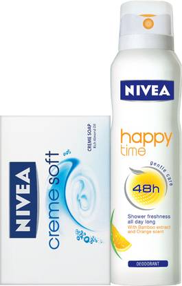 Nivea Happy Time Deodorant Spray with Soap Free - 150 ml