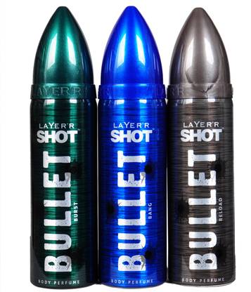 Layer'r Shot brust,bang,reload Deodorant Spray  -  For Men & Women