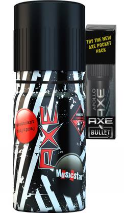 AXE Music Star with Pocket Pack Deodorant Spray  -  For Men