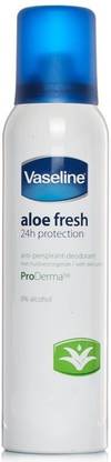 Vaseline Aloe Fresh 24h Protection Anti-Perspirant Deodorant Spray  -  For Men & Women