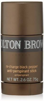 MOLTON BROWN Re-Charge Black Pepper Anti-Perspirant Stick - 2.6 Ounce Deodorant Stick  -  For Men