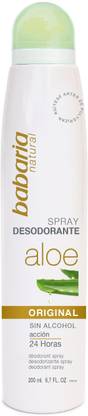 babaria Imported Aloe Vera 24 Hour Spray Deodorant with 200ml Deodorant Spray  -  For Men & Women