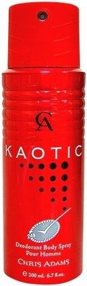 Chris Adams Kaotic Deodorant Spray  -  For Men & Women