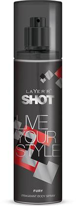 Layer'r Shot Live Yourstyle FURY Deodorant Spray  -  For Men
