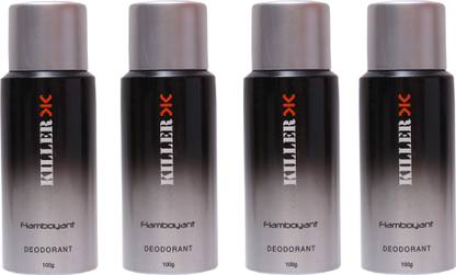 KILLER 4 Flamboyant Deo Deodorant Spray  -  For Men & Women
