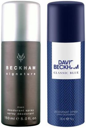 DAVID BECKHAM Classic Blue and Signature Deodorant Spray  -  For Men