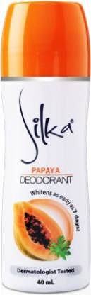 Silka Papaya Whitening Deodorant Roll-on  -  For Men & Women