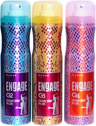 Engage G2,G3,G4 COLOGNE 05 GAS Deodorant Spray  -  For Women