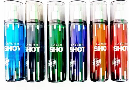 Layer'r Shot shot set of 6 fragrances Perfume Body Spray  -  For Men