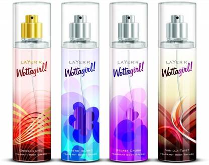 LAYER'R Wottagirl! Wottagirl set of 4 A Perfume Body Spray  -  For Women