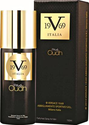 v 19.69 italia Prive Oudh Deodorant Spray  -  For Men