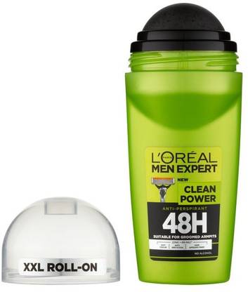 L'Oreal Paris Men Expert Clean Power 48H Deodorant Roll-on  -  For Men