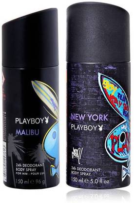 PLAYBOY New York And Malibu Deodorant Spray - For Men