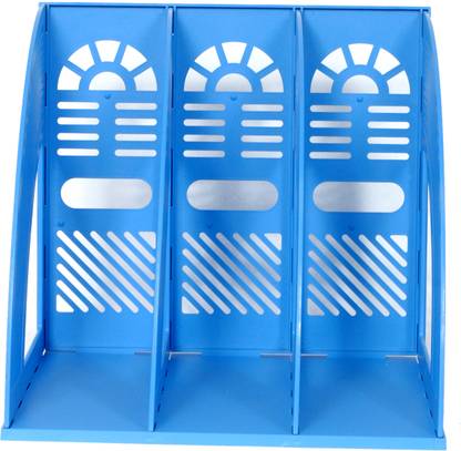 CHROME File Rack 3 Compartments Plastic Multipurpose Tray