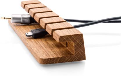 SLK Wood Products Office Essentials 6 कम्पार्टमेंट लकड़ी का डेस्क ऑर्गेनाइज़र