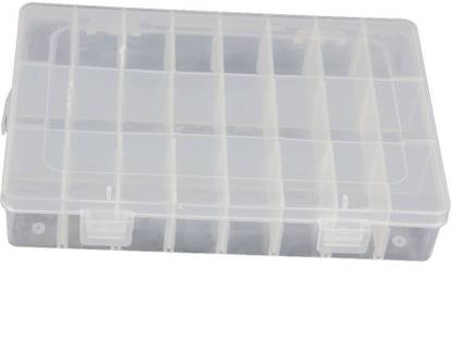 Sukot 24 Compartments Plastic 24 Case Adjustable Storage Plastic Box
