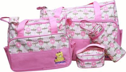 KIWI Flower Print Combo Diaper Bag