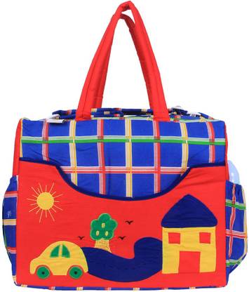 OLE BABY Big Amazing Smart Organizer Best Material 100% Cotton, Multi-function Tote Diaper Bag