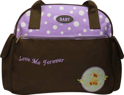 KIWI White Ploka Dots Diaper Bag