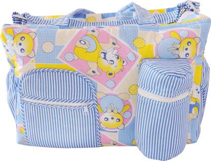 OLE BABY Big Multi Utility Strips Print Tote Diaper Bag