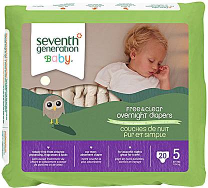 Seventh Generation Overnight Diapers - XXL