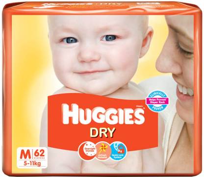 Huggies New Dry Diaper - M