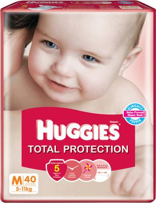Huggies Total Protection Diaper - M