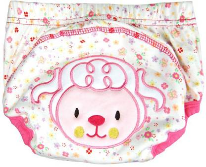 OLE BABY Soft Comfortable Reusable Cotton Pull on Style Pants (Age:0-1 Years)