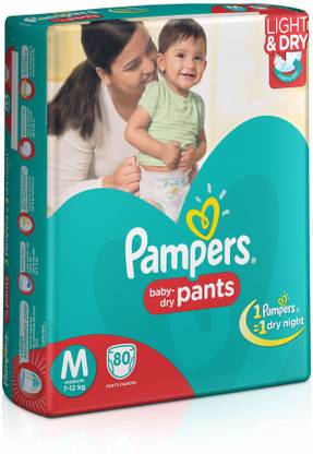 Pampers Pants Diapers Medium Size 80 pc Pack - M