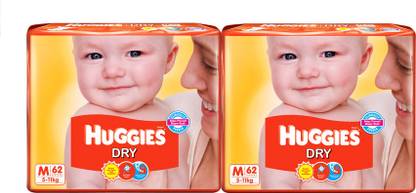 Huggies Dry Diaper - Pack of 2 - M
