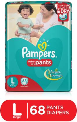 Pampers Pants Diapers Large Size 68 pc Pack - L